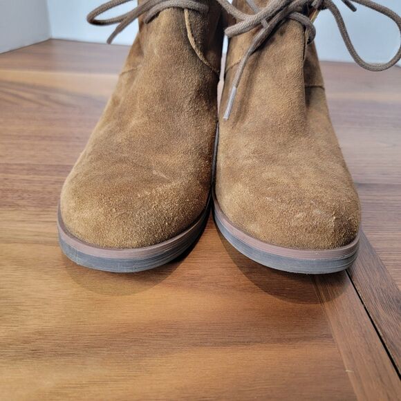 Korks by Kork-Ease  Size 9M  Roana Brown Suede Chunky Heeled Lace Up Booties EUC - Picture 3 of 8